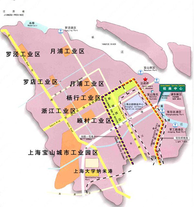 宝山开发区地图